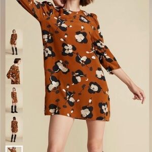 Amour Vert Darla Silk Floral Mini Dress